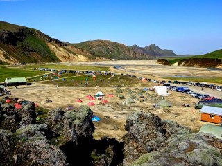 Camping Site in Landmannalaugar