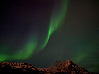 Mt Esja and the Northern Lights