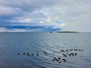 Cruise Ship Departing