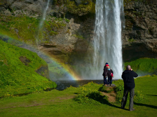 Seljalandsfoss rainbow