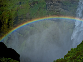 Skogarfoss rainbow